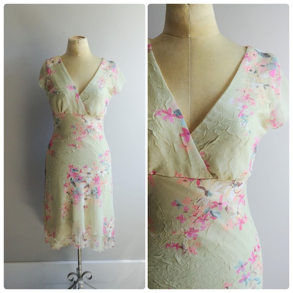 Y2K green glitter formal dress