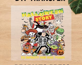 Disney Halloween Toy Story DTF Transfer Ready to Press, To Infinity And Beyond Iron On