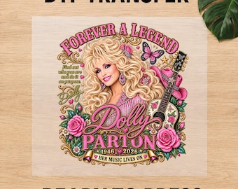 Dolly Parton DTF Transfer Ready to Press, Country Music Legend Shirt Print Decal