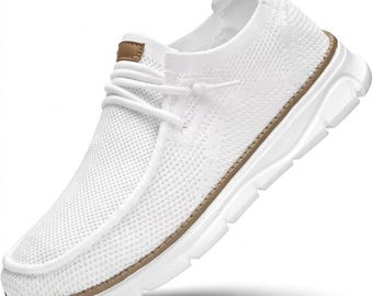 Mens Slip-on Loafers Comfortable Boat Shoes Casual Walking Sneakers Mesh Business Oxfords Work Lightweight Soft Sole