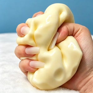 Jätteostblocksquishy, oststressboll, långsamt stigande squishy-leksak, söt fidget-leksak, stresslindrande klämleksak, kawaii-squishy-dekor