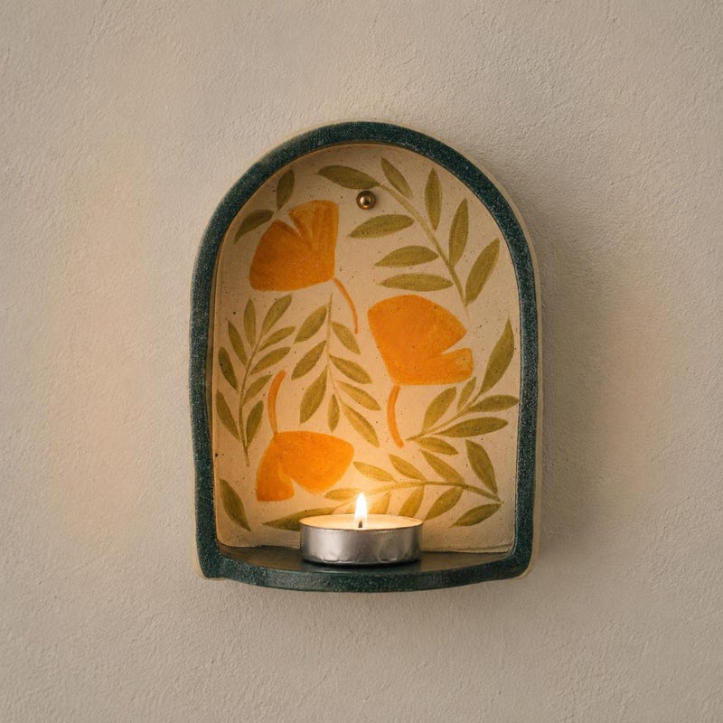 Poppy Glass Tile Ceramic Wall Art Poppy - Etsy
