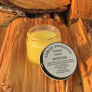 arnica salve + simply josephine + 2 oz jar