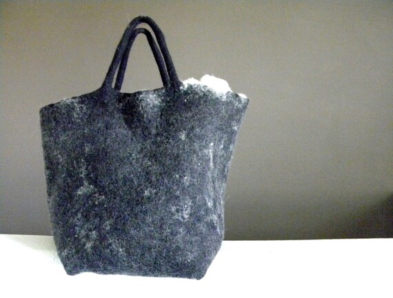 Seal Tote Bag /snow Tote Bag Wool Felted Tote Bag Felted Wool - Etsy