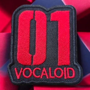 Hatsune Miku CV01 Vocaloid Logo Embroidered Patch – Iron-On Anime Patch