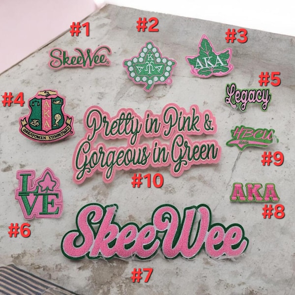 AKA Sorority Chenille Aufnäher