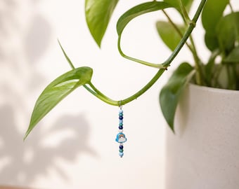 Regenboogplantbedel – Handgemaakt plantenaccessoire | Schattig plantendecor | Cadeau kamerplant | Cadeau voor plantenliefhebber