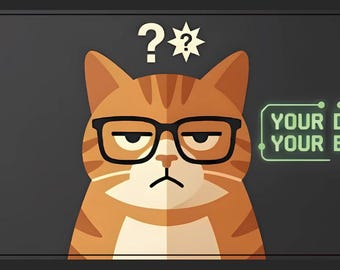 Grumpy Orange Tabby Cat Desk Mat, Funny Programmer Mouse Pad, Large Gaming Office Decor