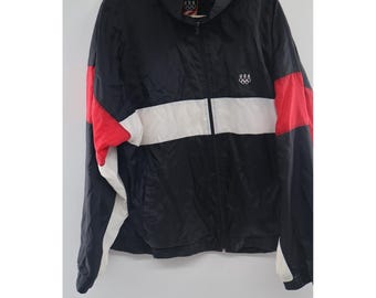 Vintage USA Olympic Windbreaker Jacket XXL 90s Team USA Colorblock