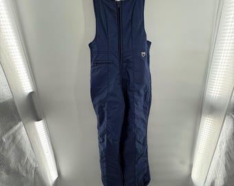 Vintage SKYR Scandia Women's XL Navy Insulated Snow Bib Ski Overalls Hong Kong