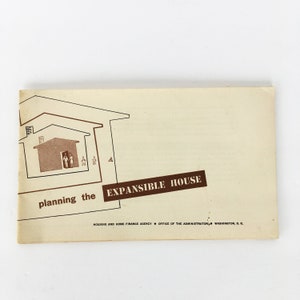Planning van het Extensive House Housing and Home Finance Agency 1947 Boekje Veteranen