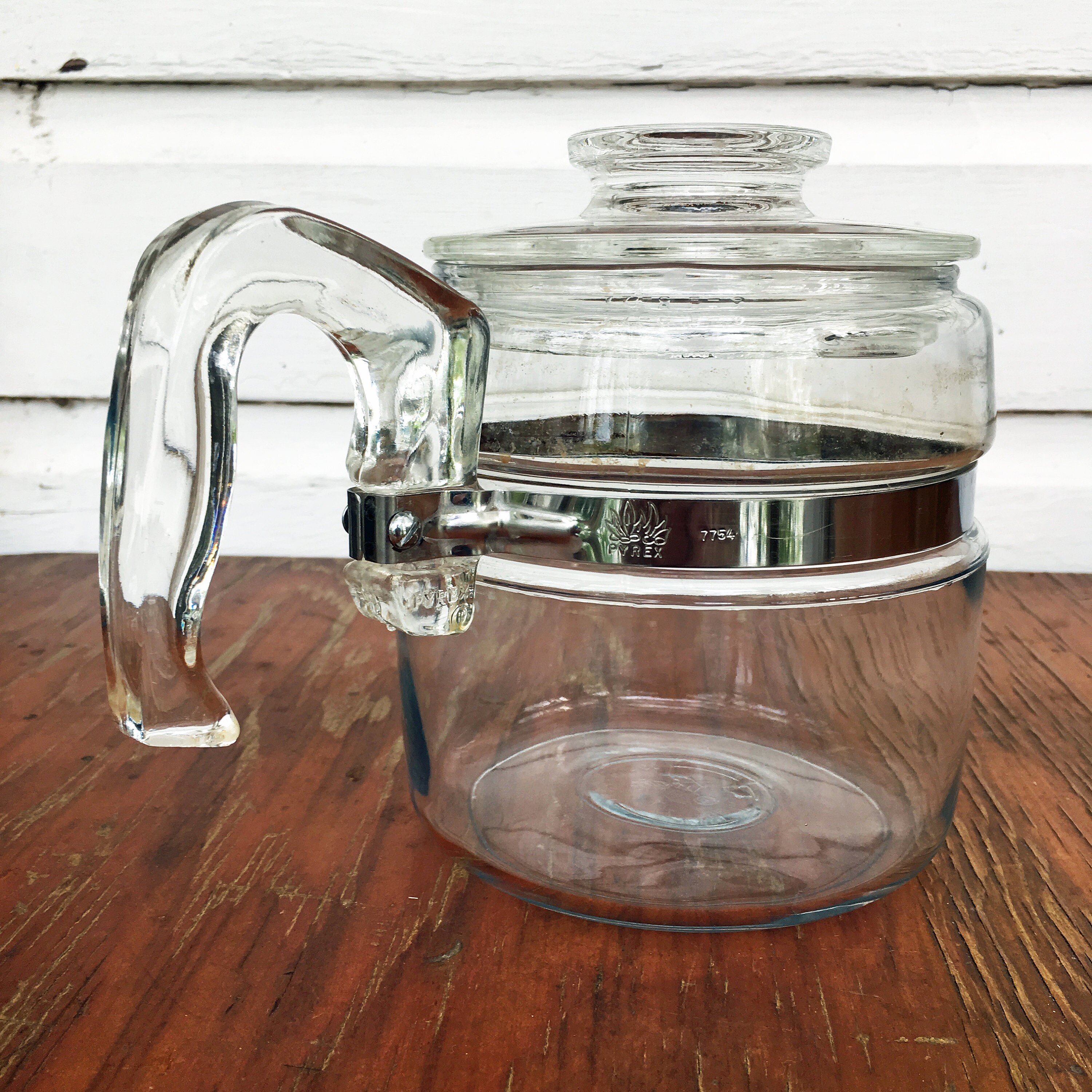 Pyrex 4 Cup 7754B Glass Stovetop Coffee Pot Vintage Etsy