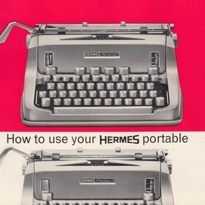 Hermes 3000 Typewriter User Manual Instant Digital Download