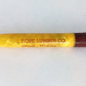 Mt. Hope Lumber Company Mechanical Pencil Advertising  Ohio Yellow Pearl and Brown