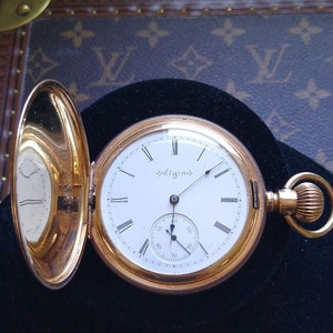 Elgin 14 Karat Yellow Gold Pocket Watch Model 6 Grade 151 Circa 1897