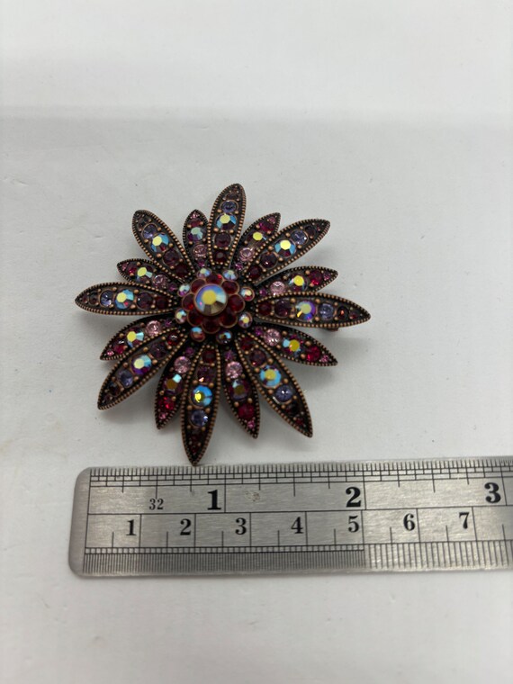 Joan Rivers Swarovski Crystal Multi Color Brooch … - image 3