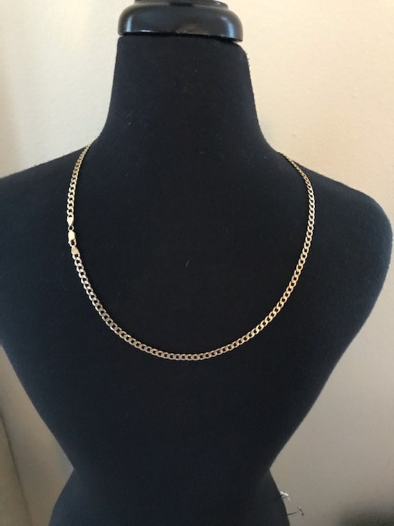14k Yellow Gold Cuban Link Necklace