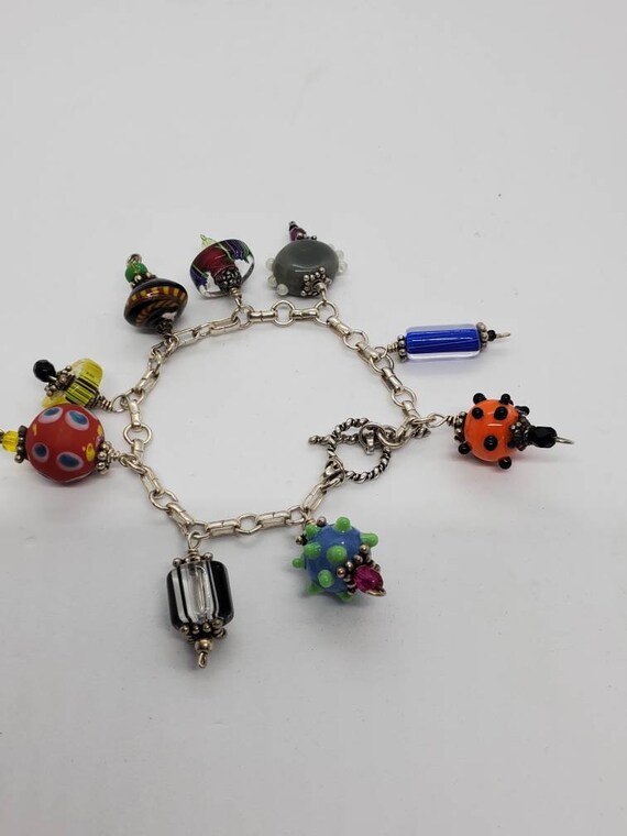 Murano Style Glass Bracelet