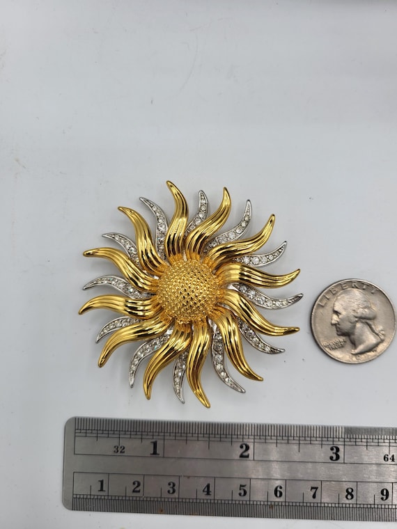 Kenneth Jay Lane KJL Rotating Gold Tone and/ Silv… - image 4