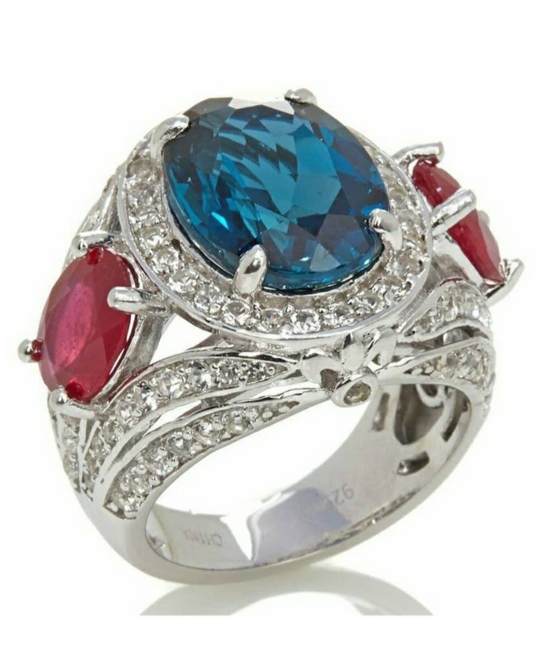 Carol Brodie MLD Sterling Silver 11ct London Blue Topaz Enhanced