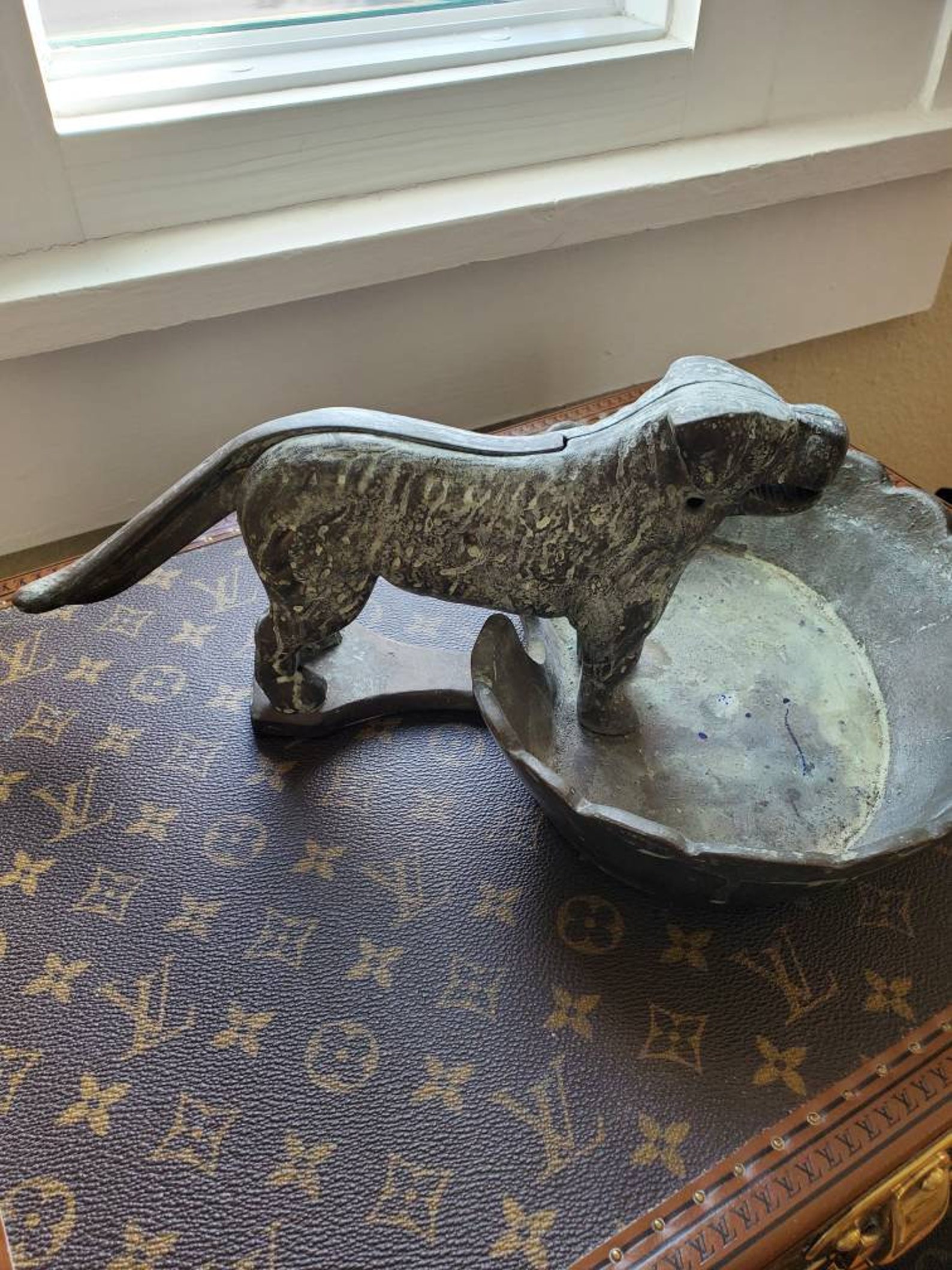 Linton Dog Nutcracker With Attached Bowl Cast Iron 1930s VERY Etsy