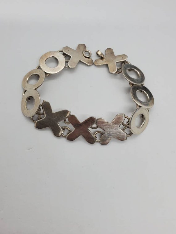 Taxco X and O Sterling Silver Antique Bracelet Sig