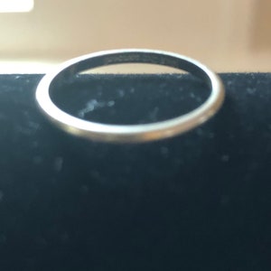 14 Karat White  Gold Artcarved Wedding Band