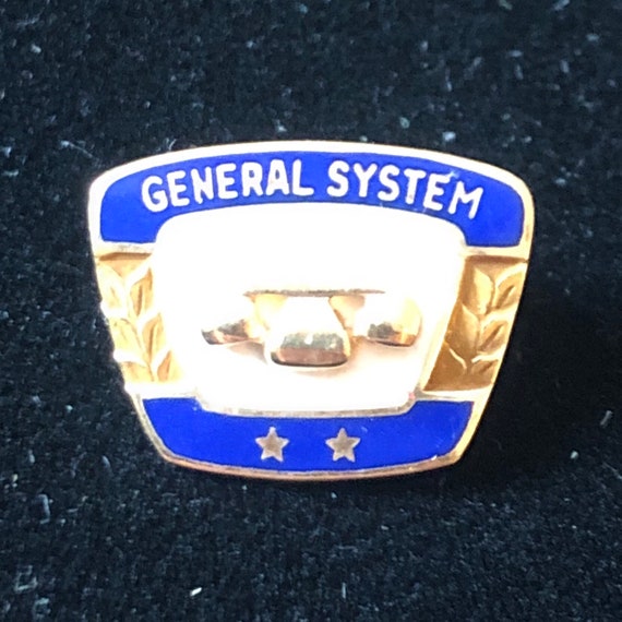 General Dystem 10 Karat Yellow Gold Pin With Orig… - image 1