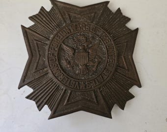 Veterans Of Foreign Wars Of The United States Cast Bronze Grave Marker VFW