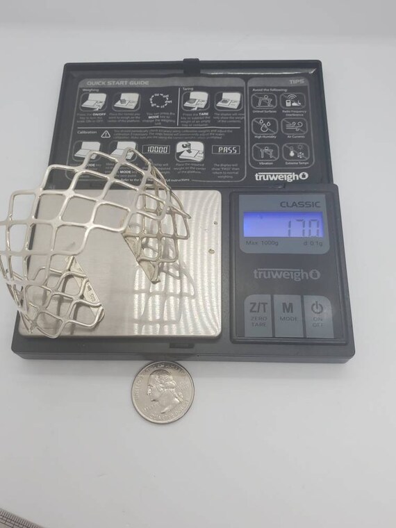 FAS Sterling Silver Open Weave Cuff Bracelet - image 8