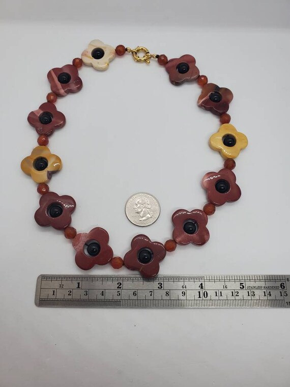 Natural Multi Color Quartz And Gemstone Clover Ch… - image 9