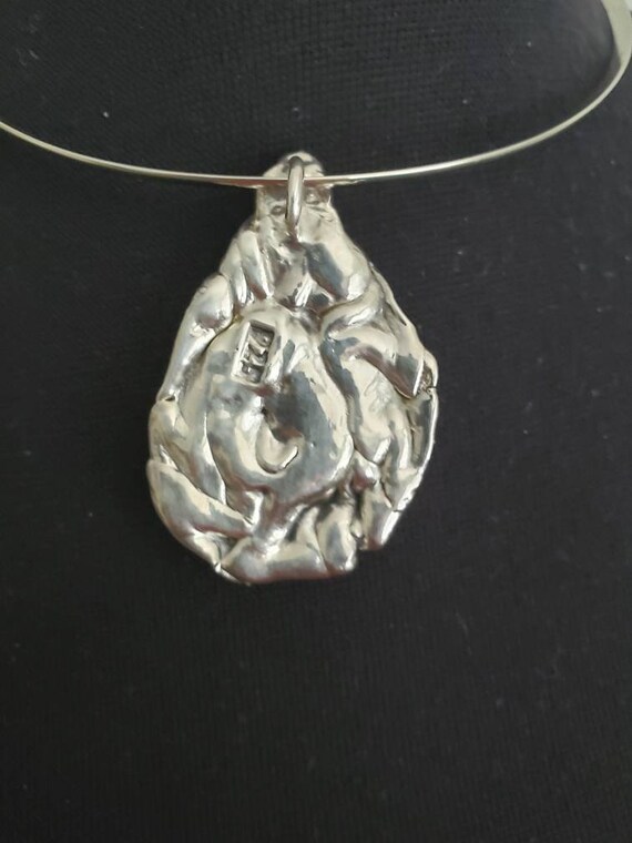 Antique Egyptian BES Sterling Silver And Crystal … - image 7