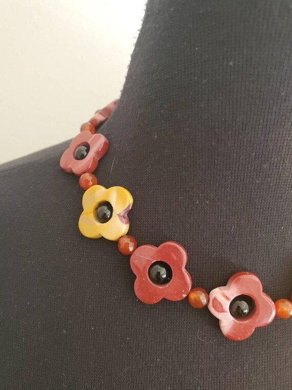 Natural Multi Color Quartz And Gemstone Clover Ch… - image 6