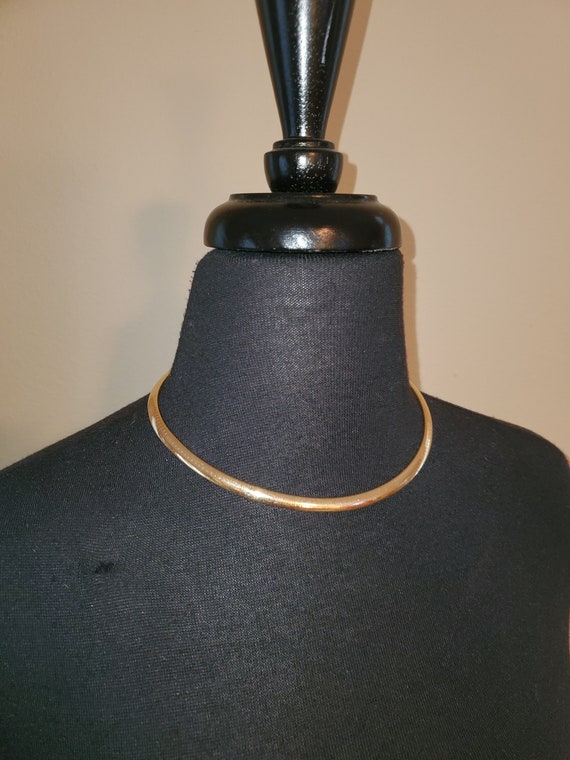 14k Yellow Gold Snake Choker