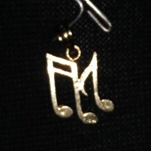 14k Yellow Gold Musical Note Charm Music Note 14Kt Gold
