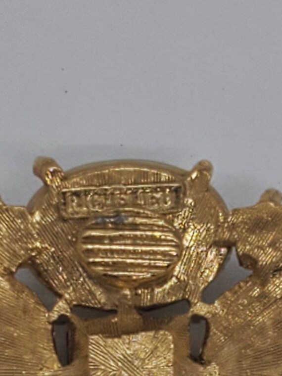 Richelieu Faux Pearl and White Rhinestone Gold To… - image 5