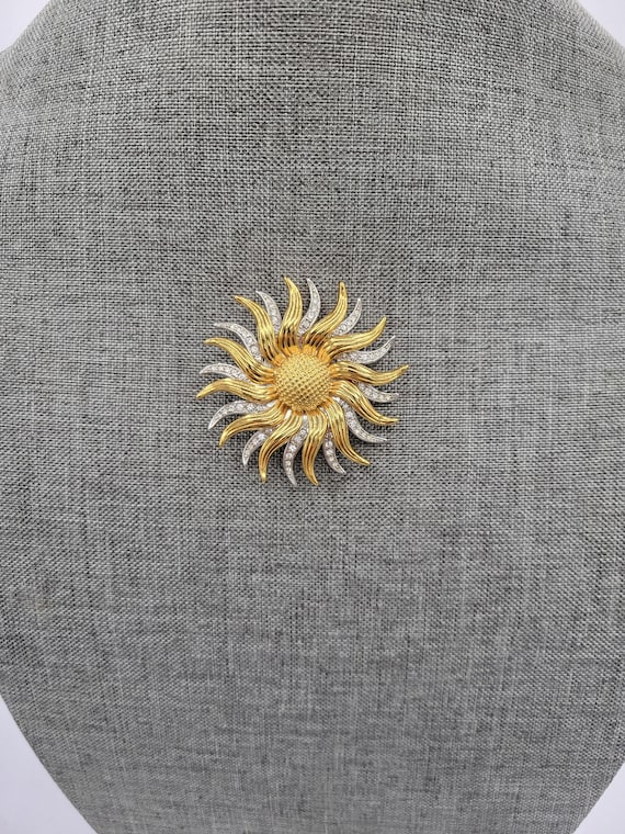 Kenneth Jay Lane KJL Rotating Gold Tone and/ Silv… - image 2