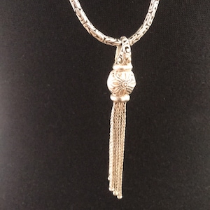 Sterling Silver Tassel Necklace