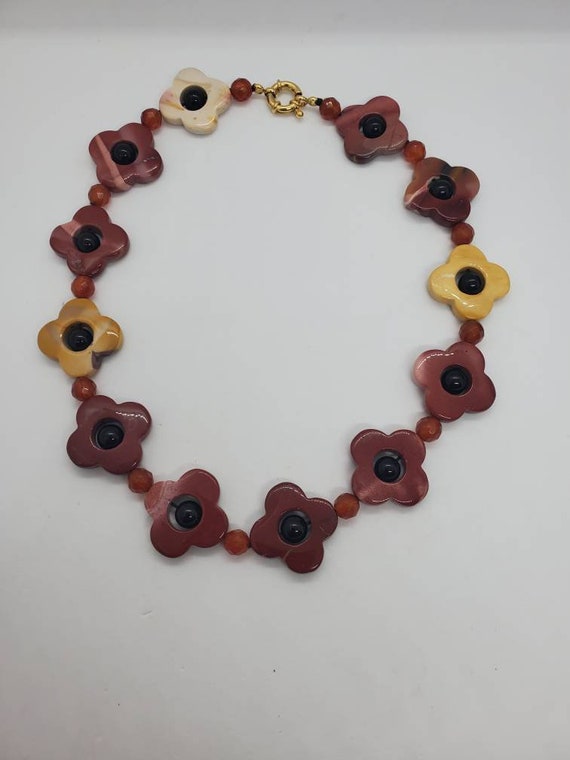 Natural Multi Color Quartz And Gemstone Clover Ch… - image 8