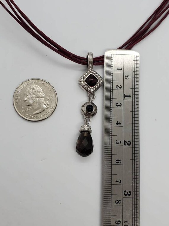 Judith Ripka Crosscut Garnet Onyx Cabochon And Sm… - image 9