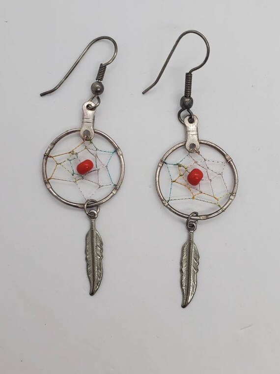 Dreamcatcher Navajo Anodized Aluminum Earrings - image 3