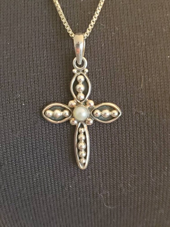Antique Freshwater Pearl and Sterling 