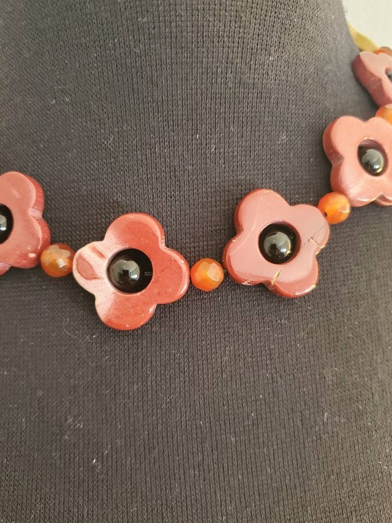 Natural Multi Color Quartz And Gemstone Clover Ch… - image 4