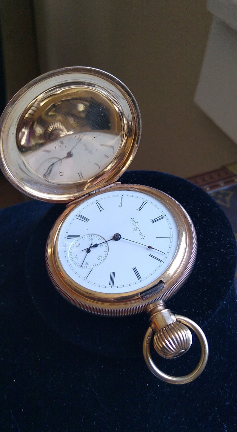 14k Circa 1897 Elgin Pocket Watch Model 6 Grade 151 Etsy