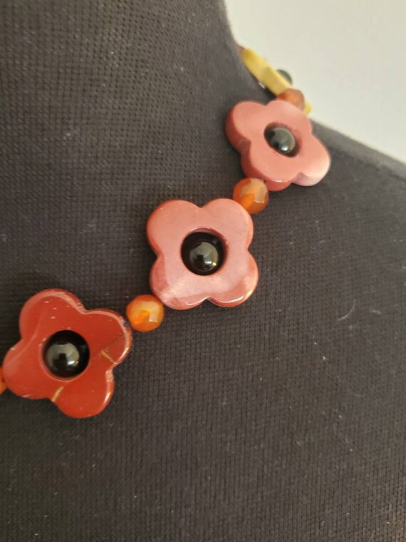 Natural Multi Color Quartz And Gemstone Clover Ch… - image 5