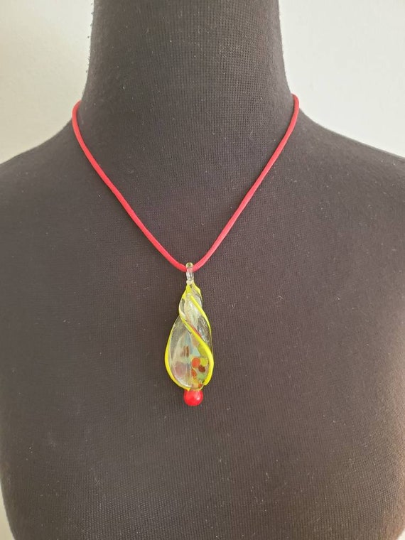 Mid Century Murano Glass Pendant Necklace - image 9