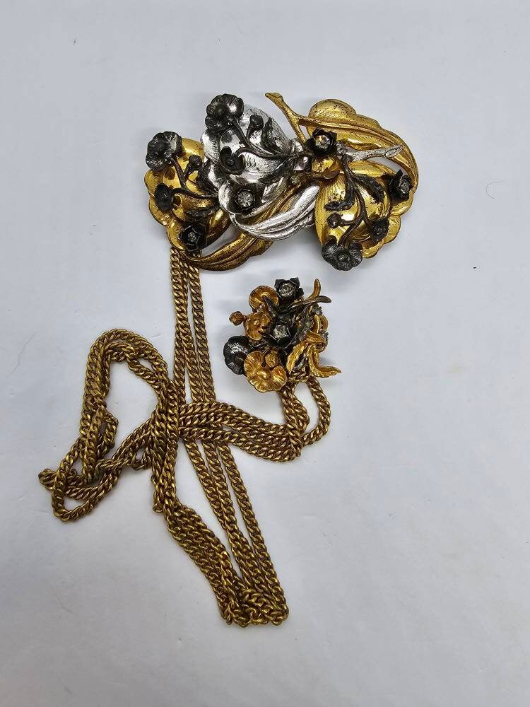 Miriam Haskell Brooch - Etsy