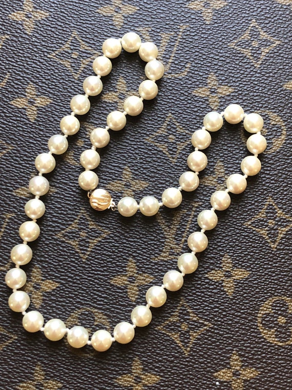 Ocean Treasures 8.5mm Pearl Necklace With 14 Kara… - image 2