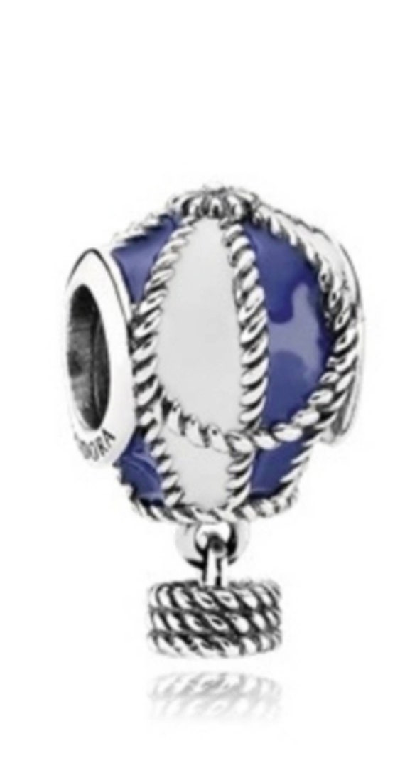 Buy Pandora Blue and White Enamel Sterling Silver Hot Air Balloon