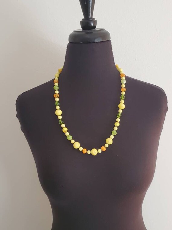 1960s French Orange Green And Yellow Glass Corrug… - image 10